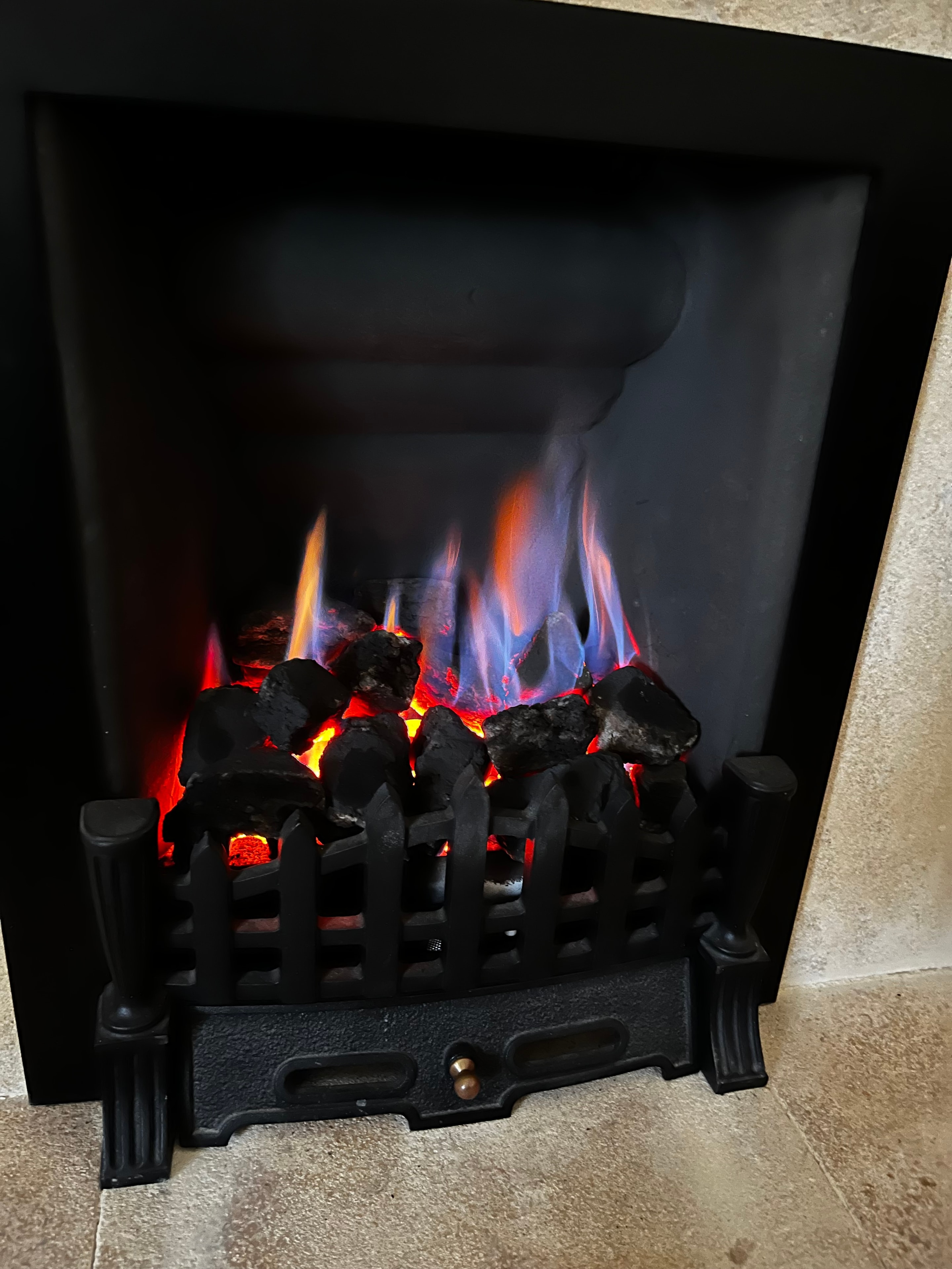 Gas fire after service